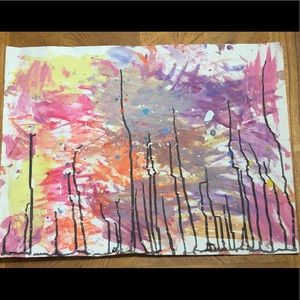 🖼 Unique Hand Painted “Stick Art 🖼”